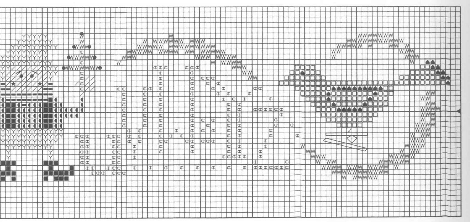 Schema punto croce Christmas Row 05