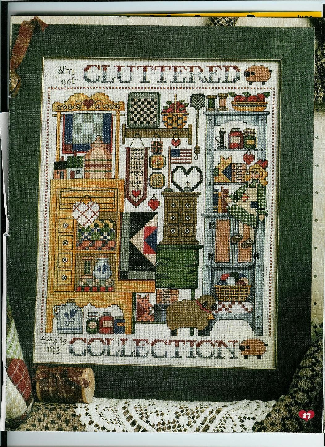 Schema punto croce Cluttered Collection 01