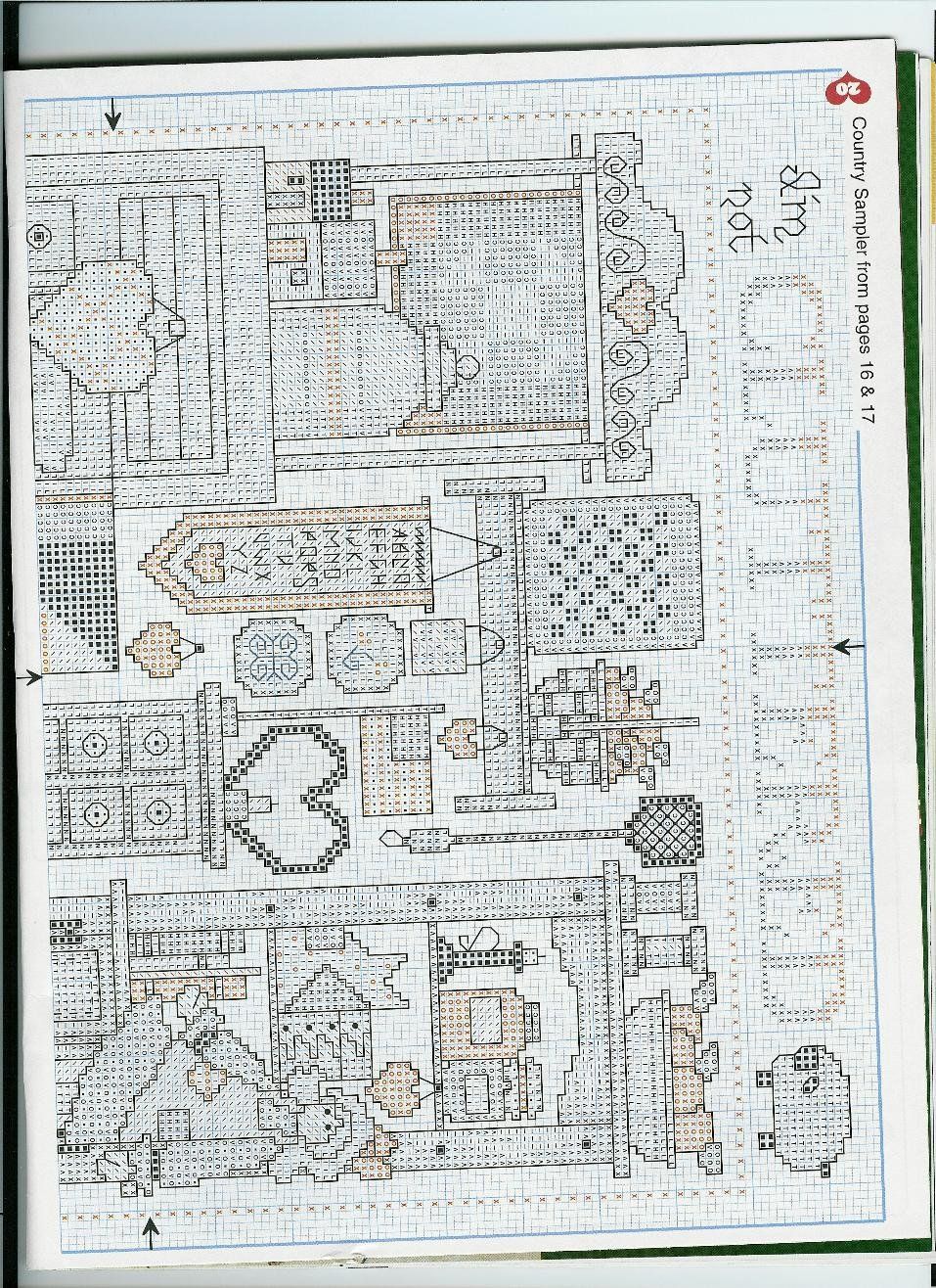 Schema punto croce Cluttered Collection 02