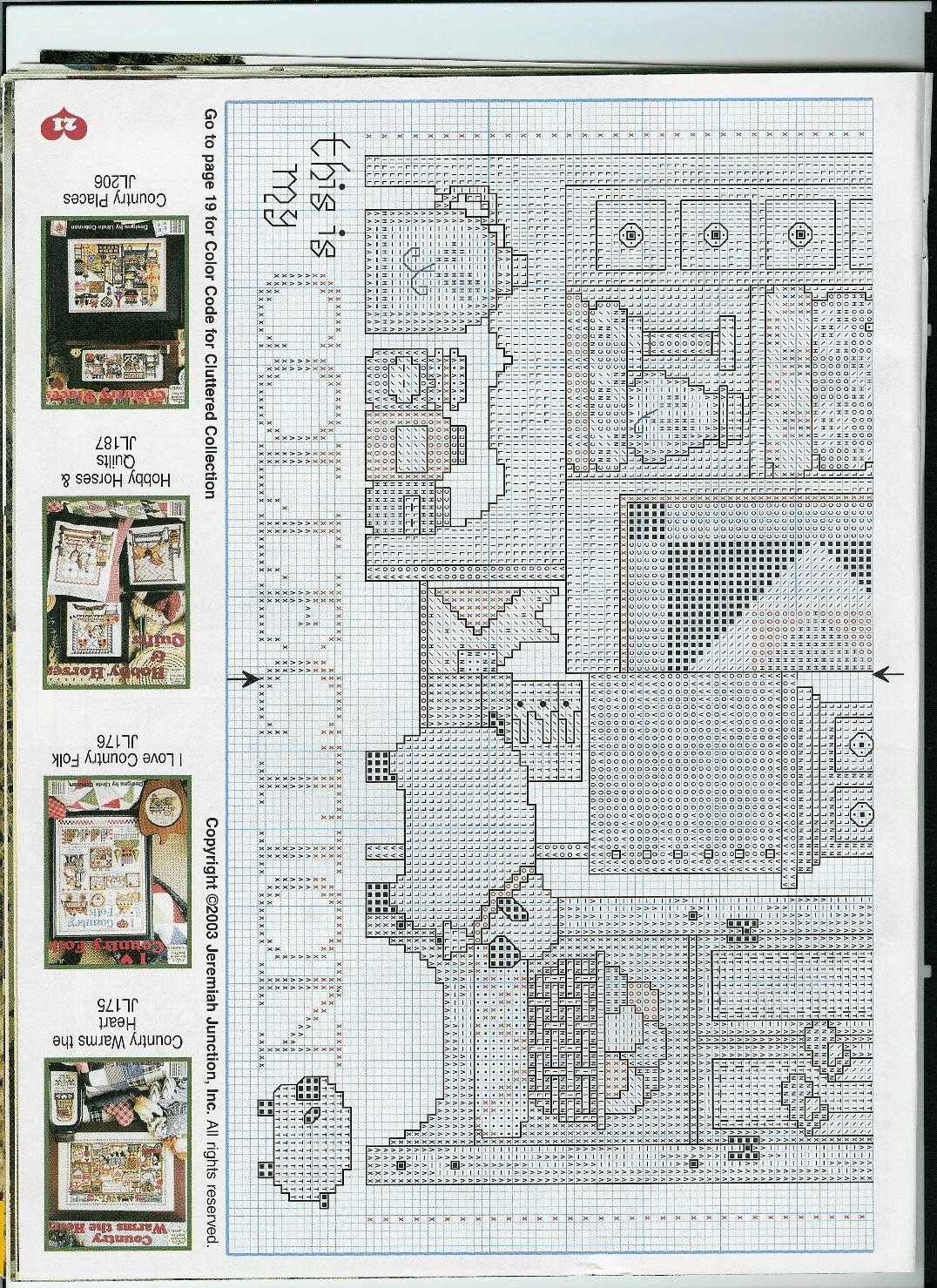 Schema punto croce Cluttered Collection 03