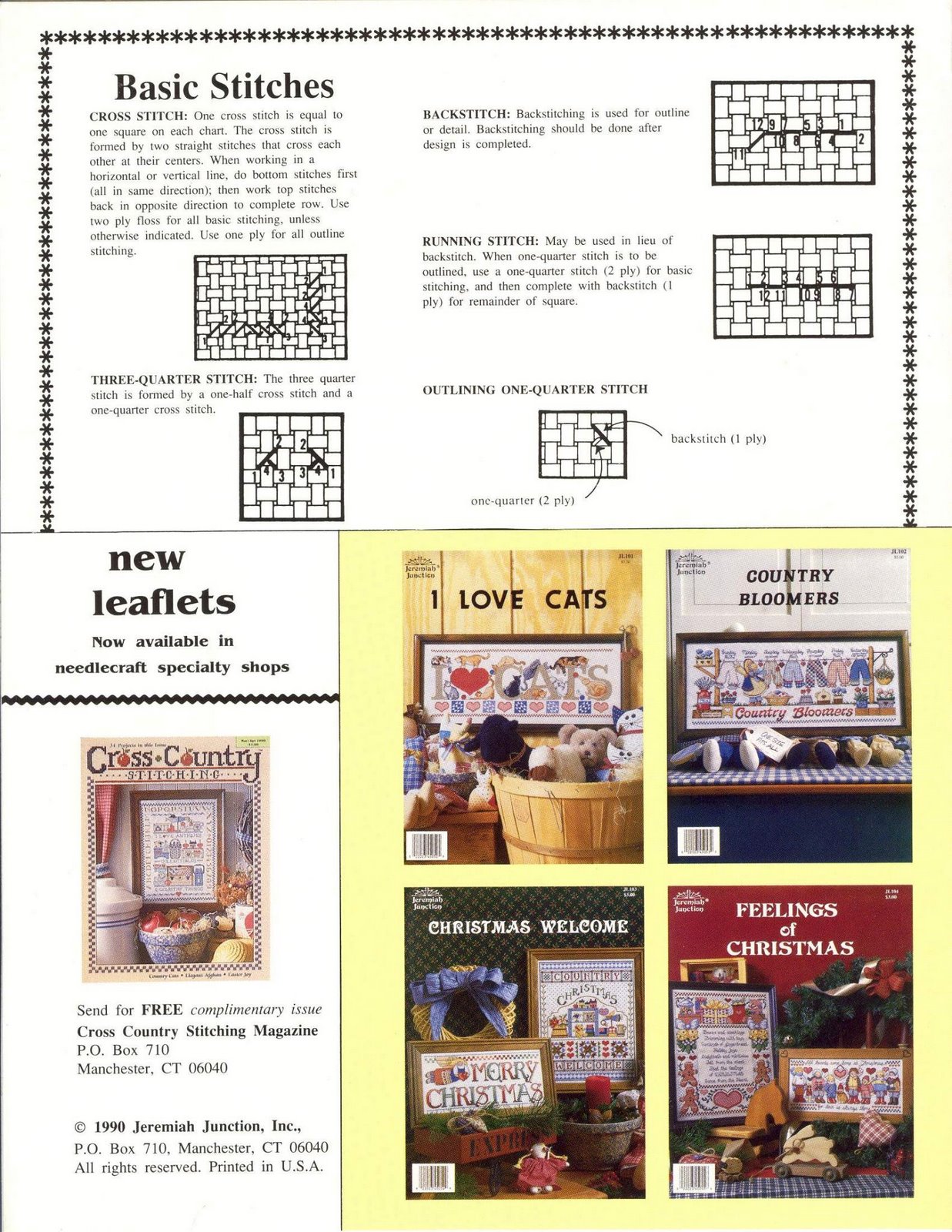 Schema punto croce Cluttered Country 04