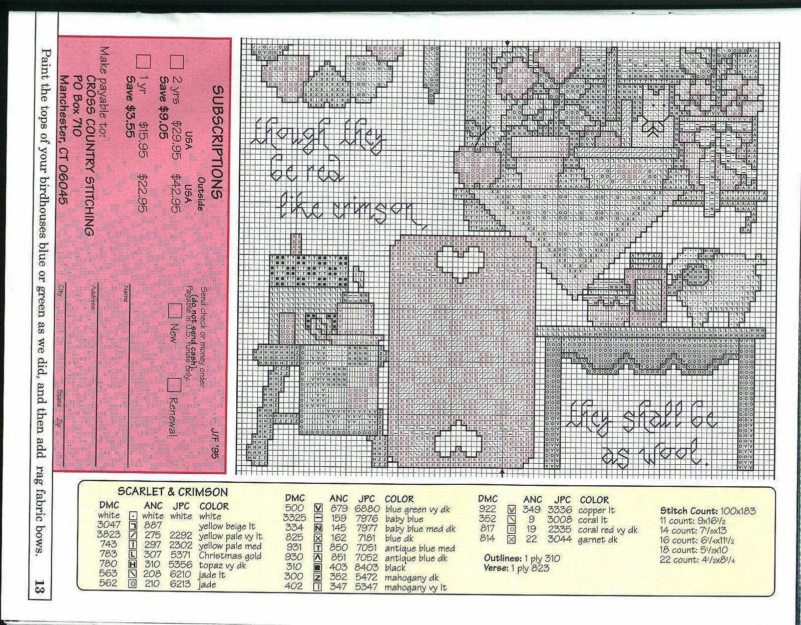 Schema punto croce Come Now 03
