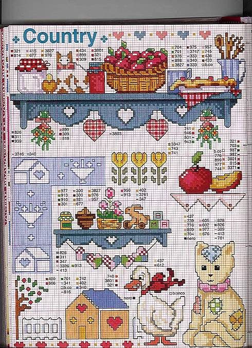 Schema punto croce Country