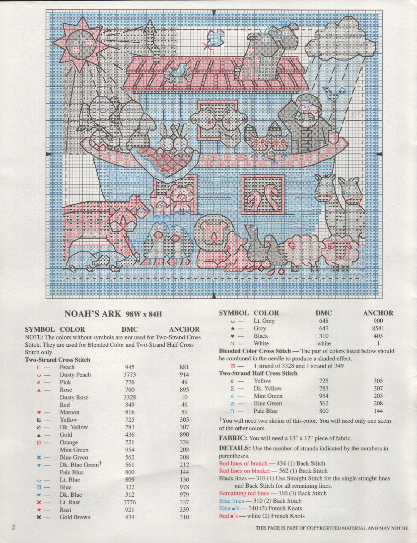 Schema punto croce Country At Heart 02