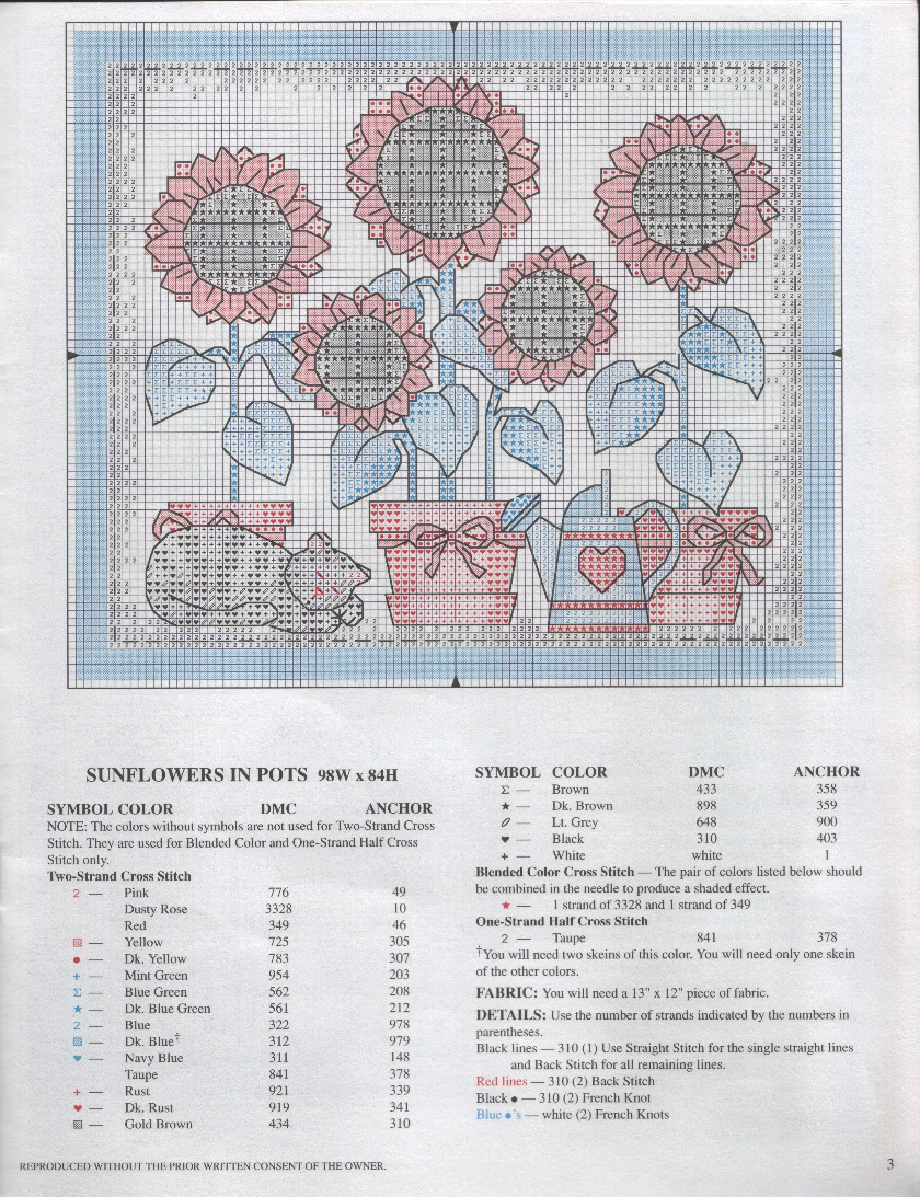 Schema punto croce Country At Heart 03