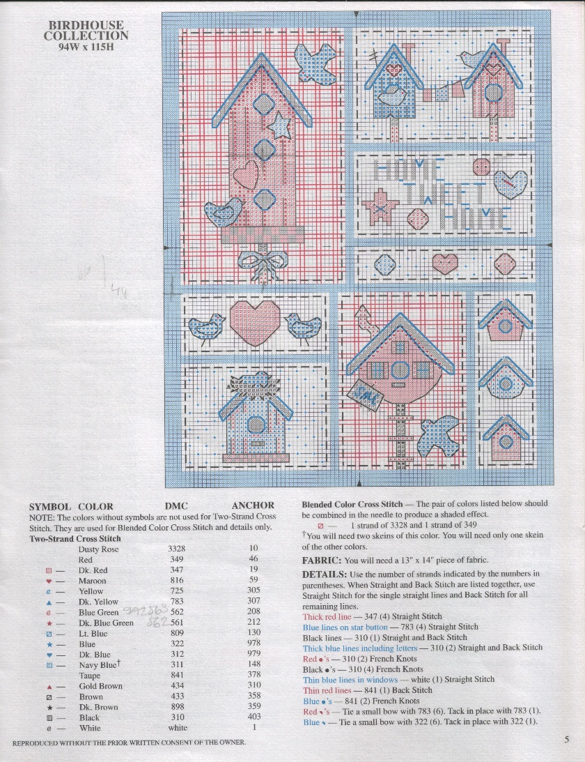 Schema punto croce Country At Heart 05