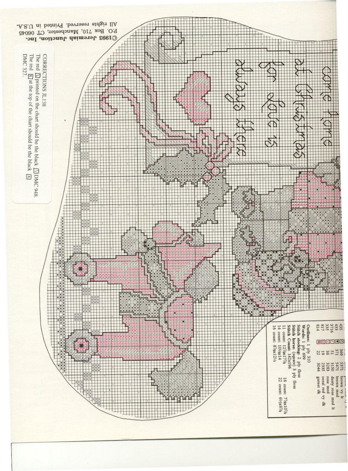 Schema punto croce Country Christmas 15