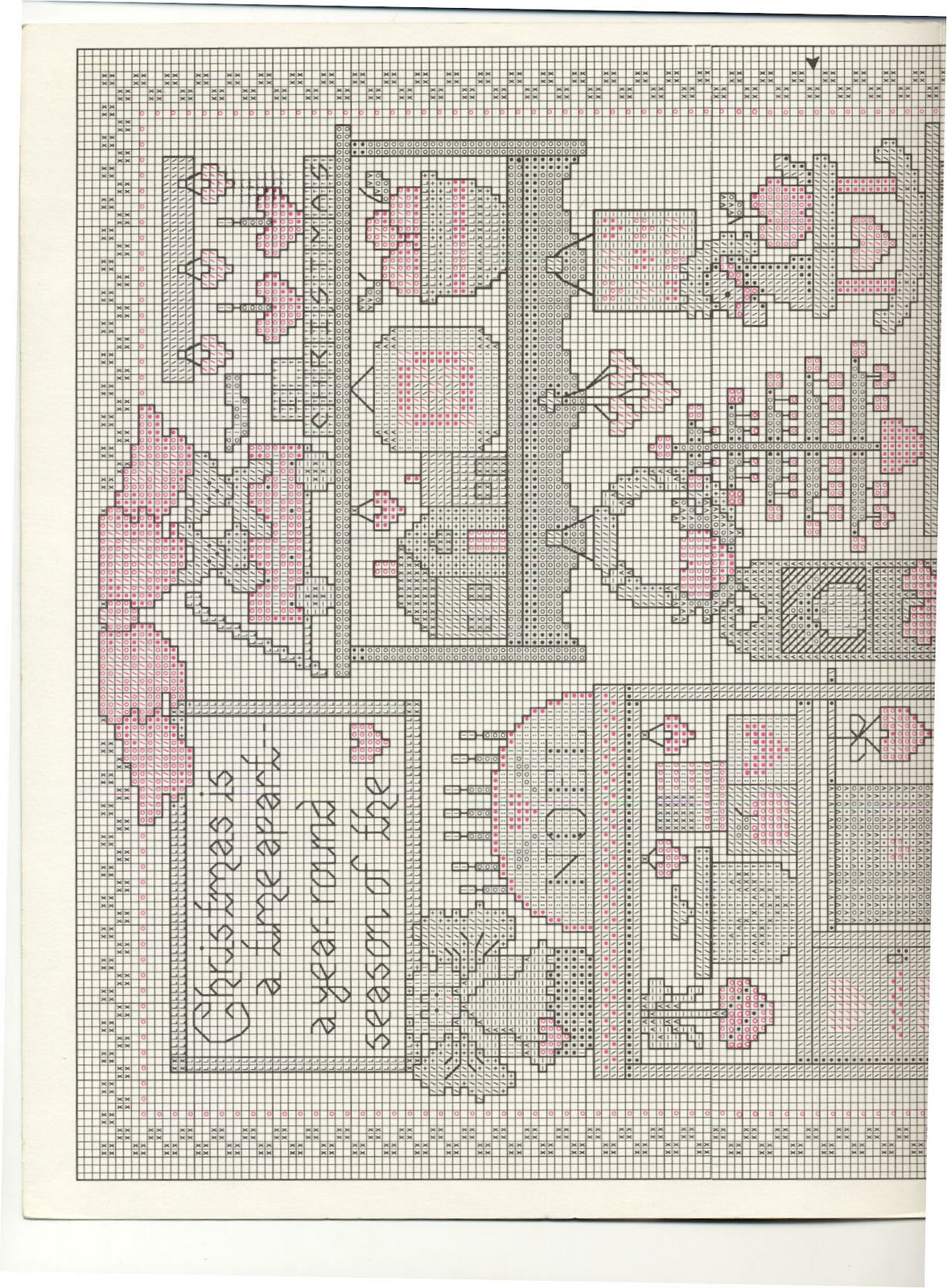 Schema punto croce Country Christsmas Sampler 02