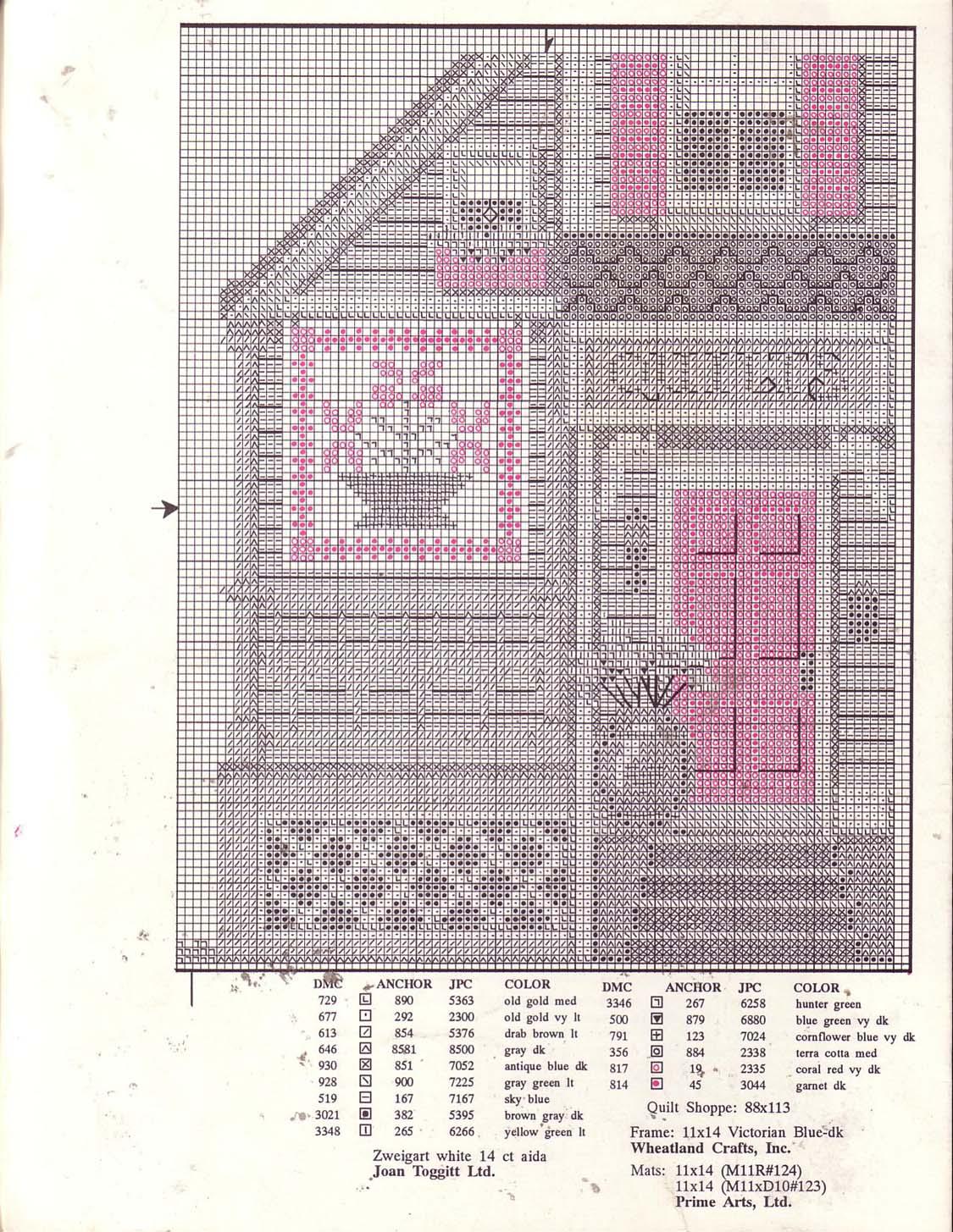 Schema punto croce Country Craft Shoppes 04