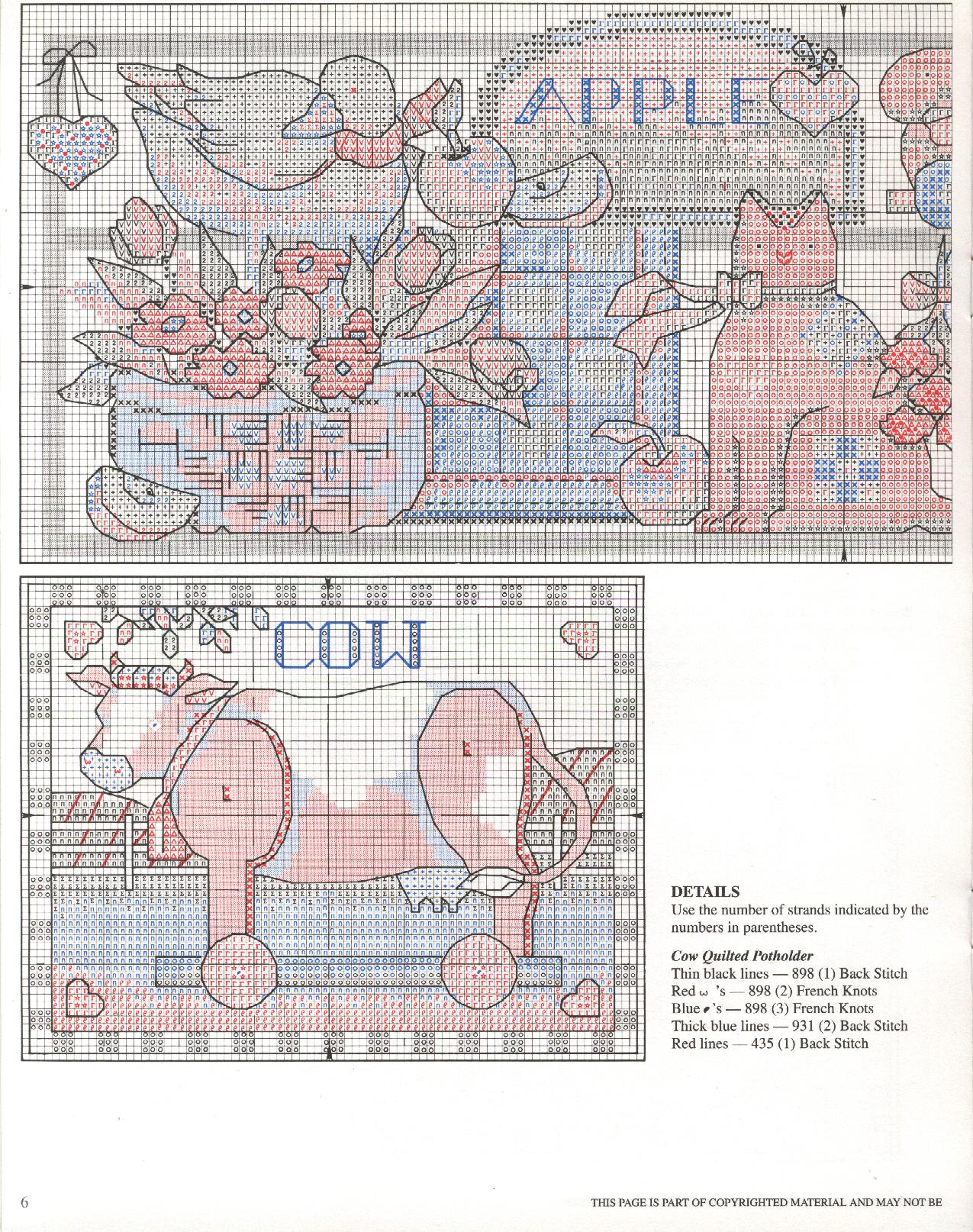 Schema punto croce Country Cupboard 04