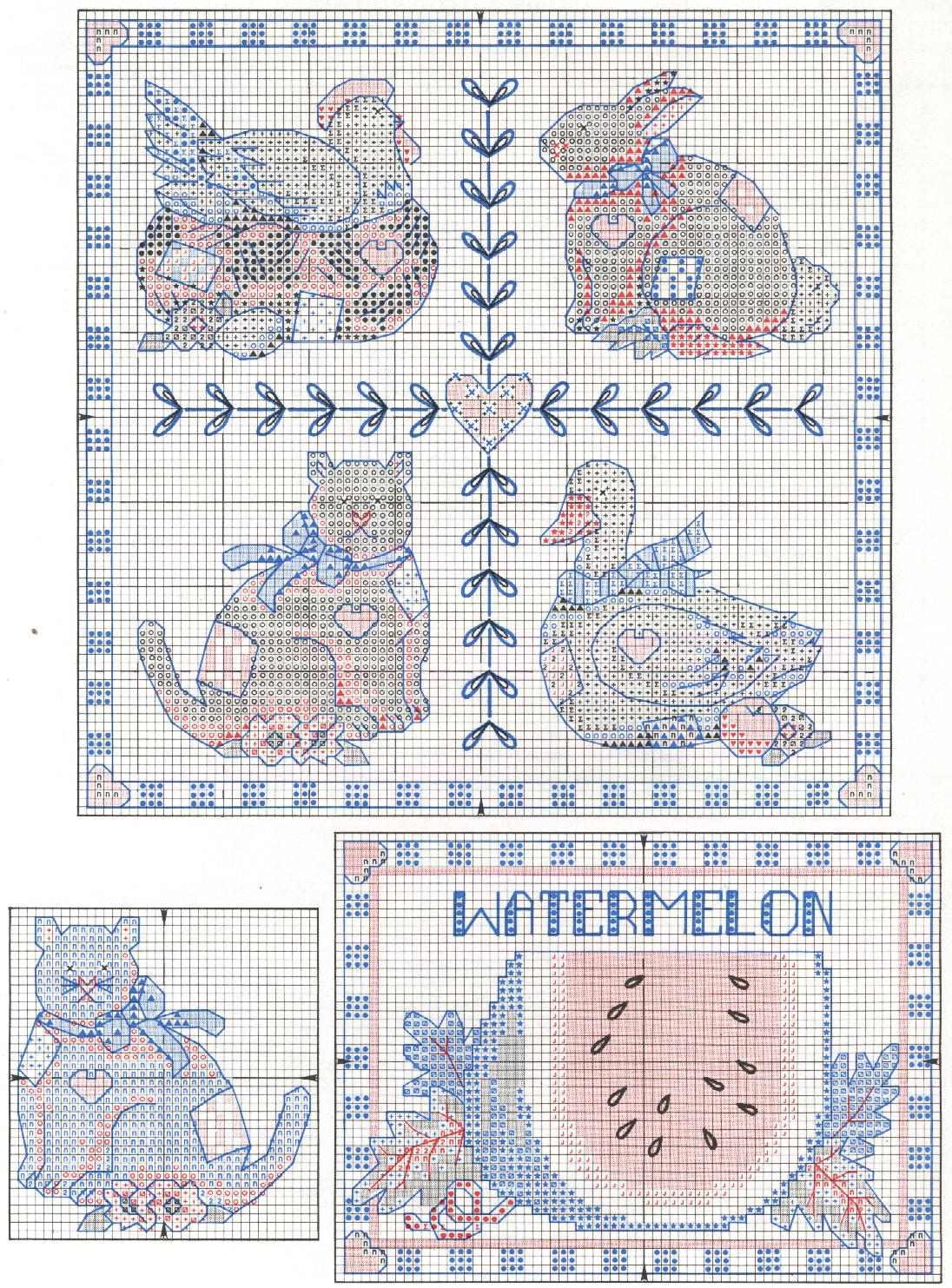 Schema punto croce Country Cupboard 06