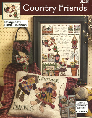 Schema punto croce Country Friends 01