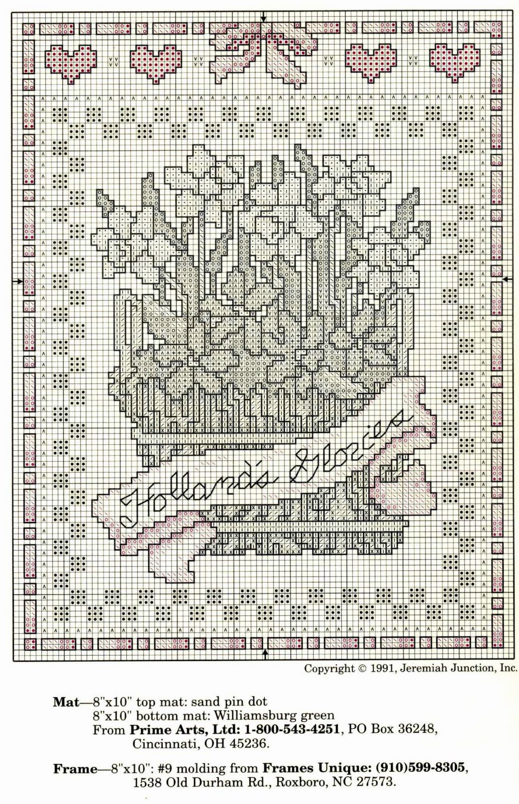 Schema punto croce Country Garden 03