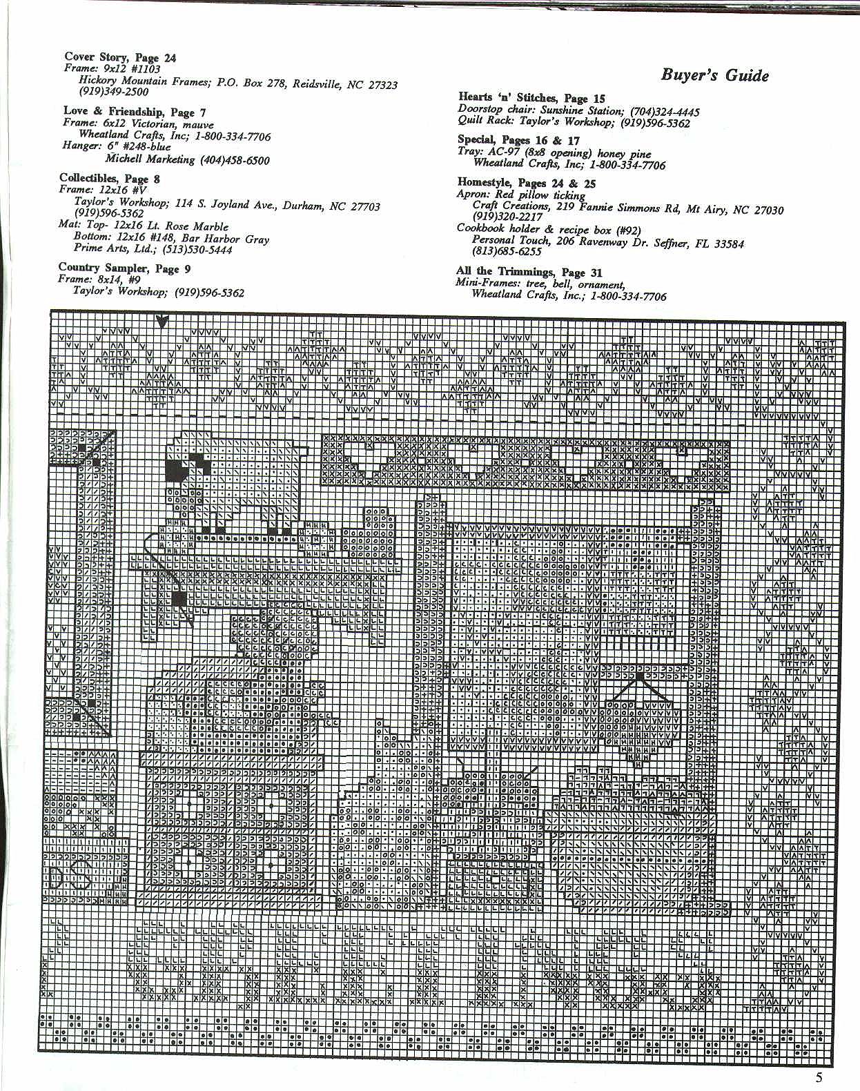 Schema punto croce Country Greetings 03