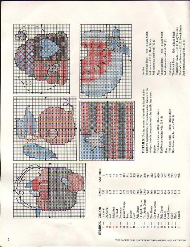 Schema punto croce Country Quickies 02