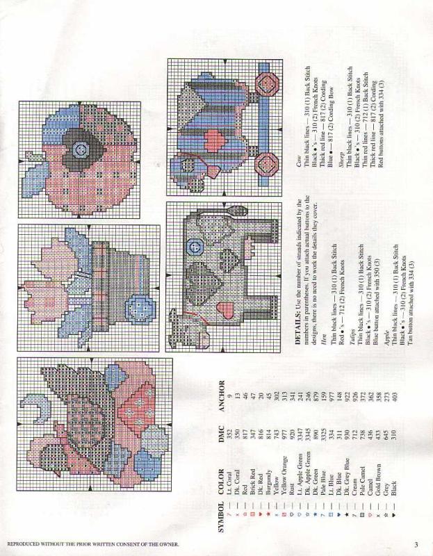 Schema punto croce Country Quickies 03