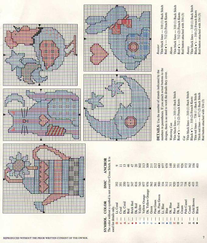 Schema punto croce Country Quickies 07