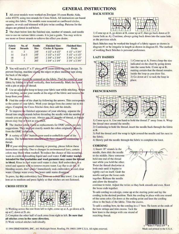 Schema punto croce Country Quickies 08