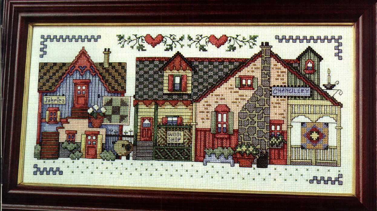 Schema punto croce Country Shops 01