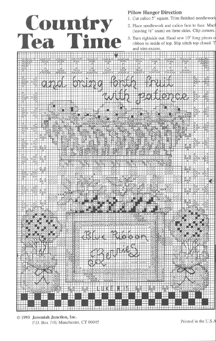 Schema punto croce Country Tea Time 02