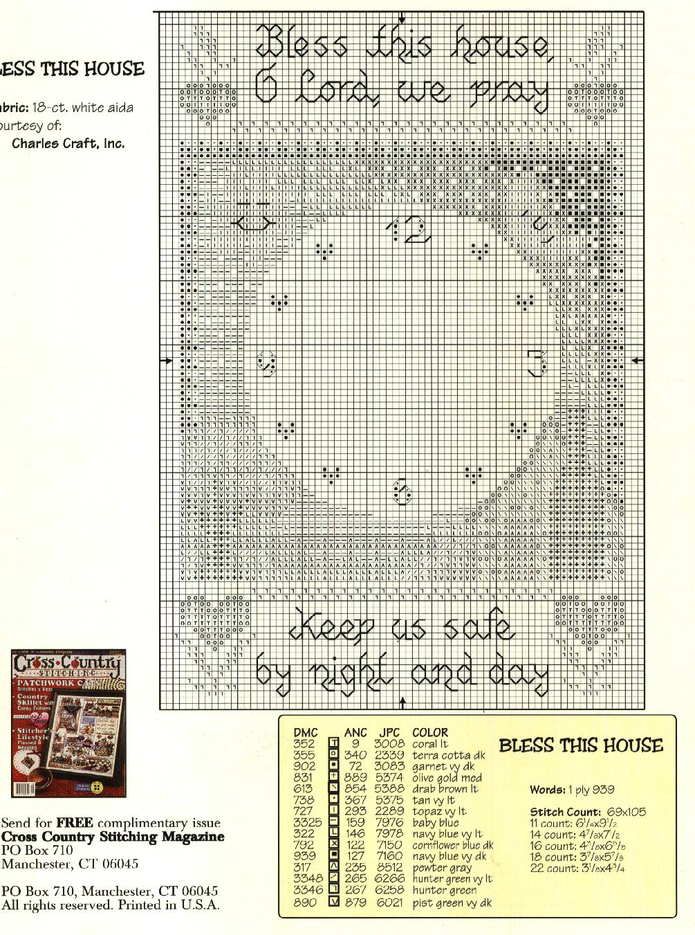 Schema punto croce Country Time 06