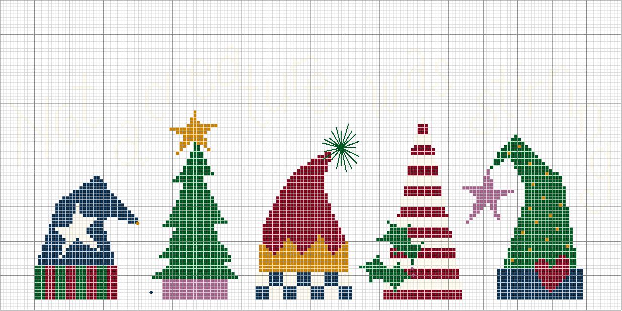 Schema punto croce Creature Was Stirring