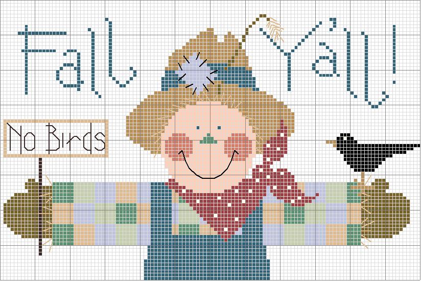 Schema punto croce Fall Y All