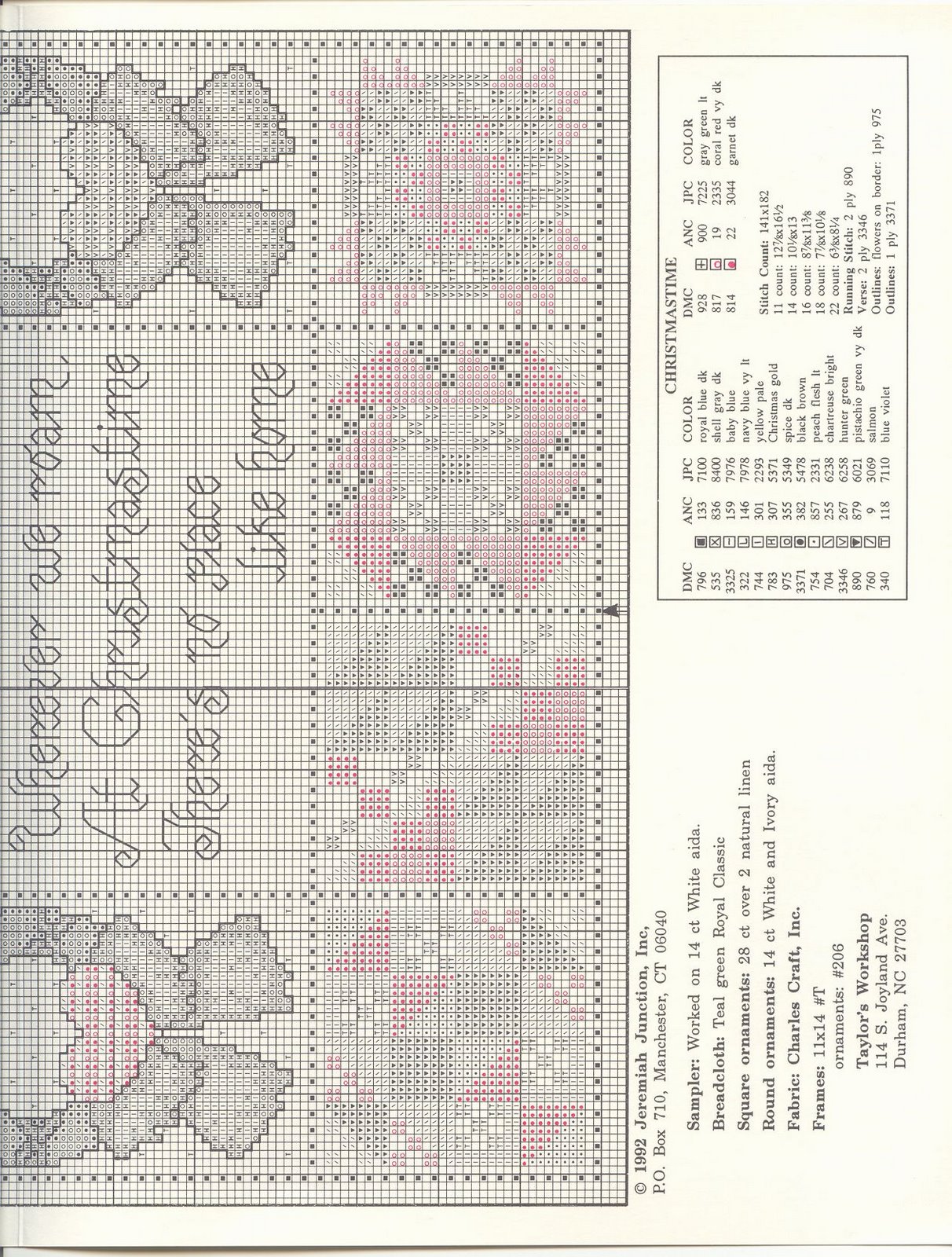 Schema punto croce Fashioned Christmas 04