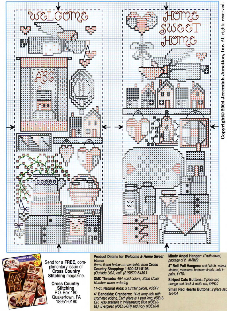 Schema punto croce Hand It Up 02