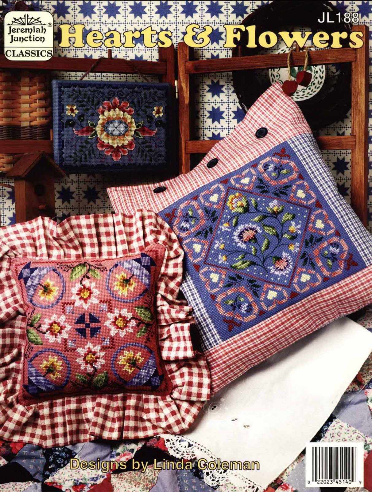 Schema punto croce Hearts And Flowers 01