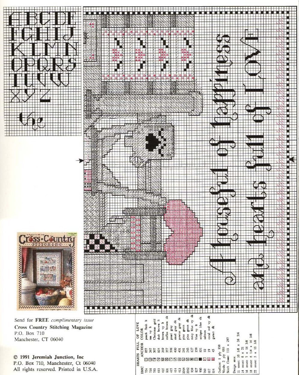 Schema punto croce Hearts Full Love 04