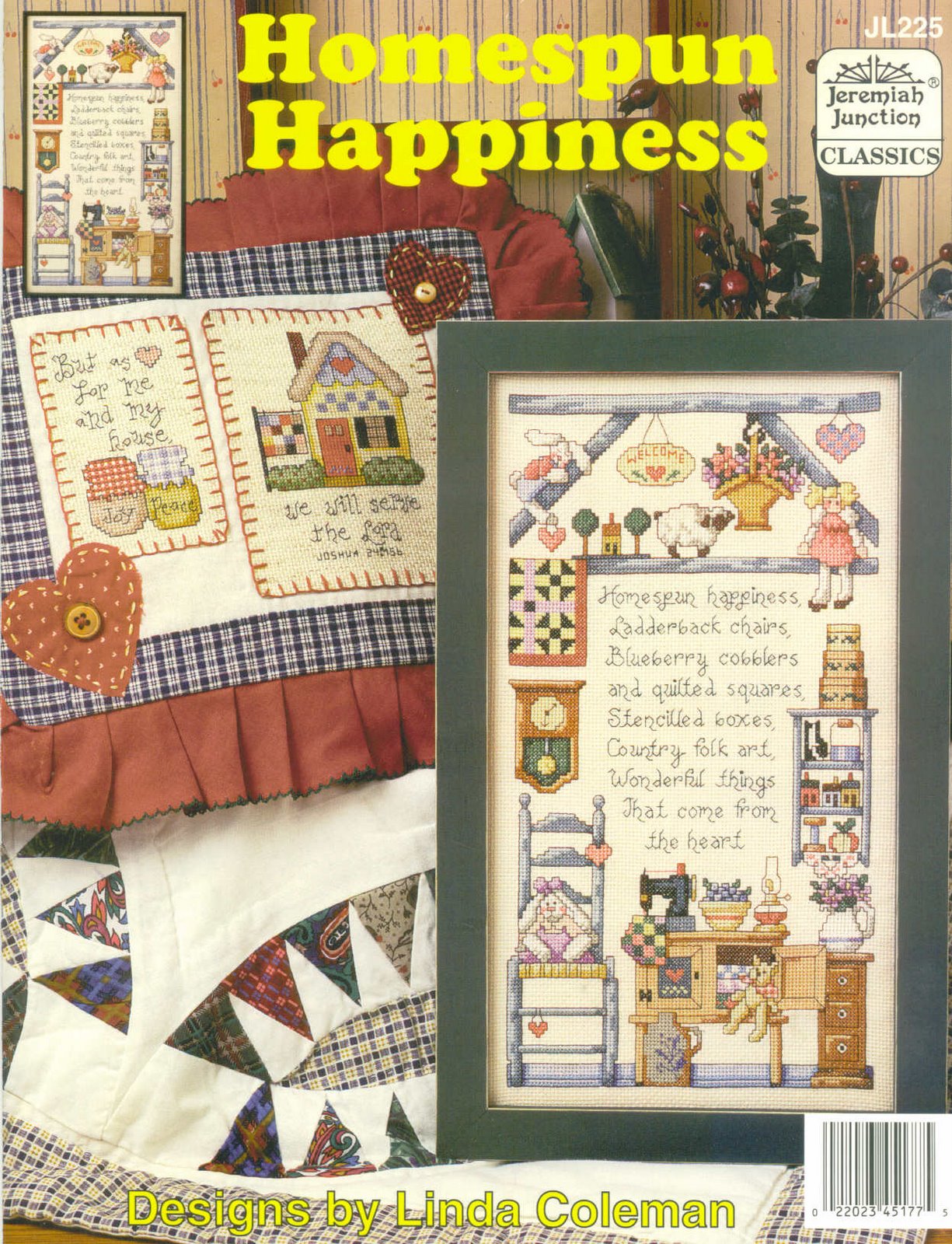 Schema punto croce Homespum Happiness 01