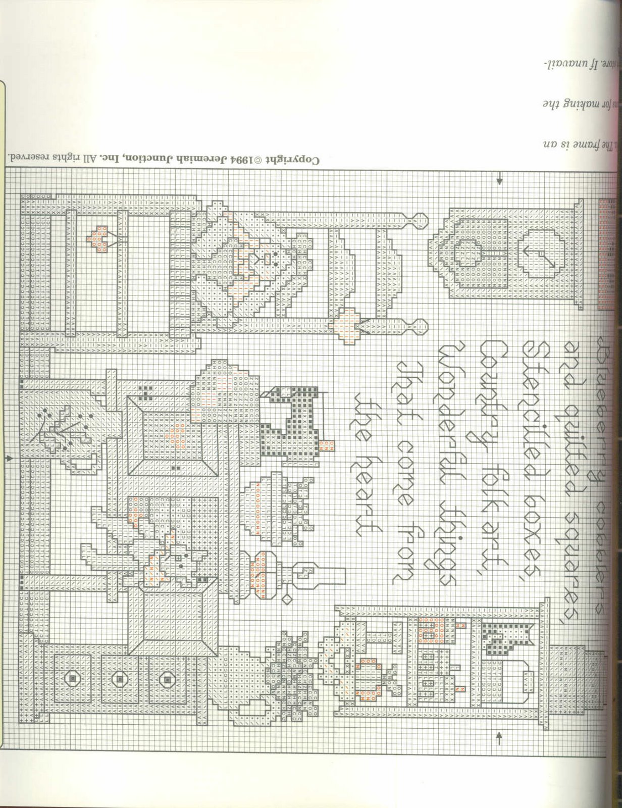 Schema punto croce Homespum Happiness 04