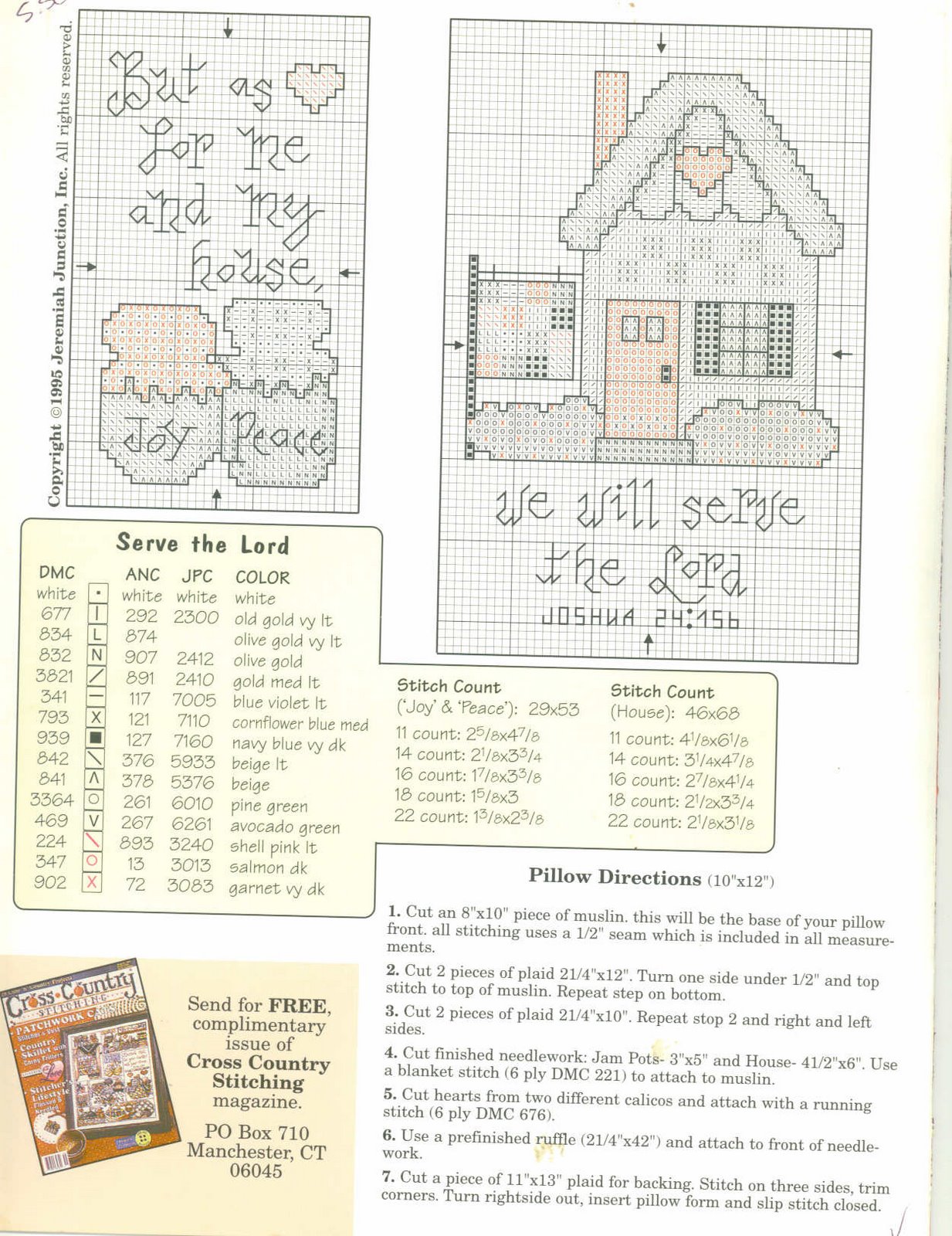 Schema punto croce Homespum Happiness 05