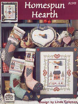 Schema punto croce Homespun Hearth 01