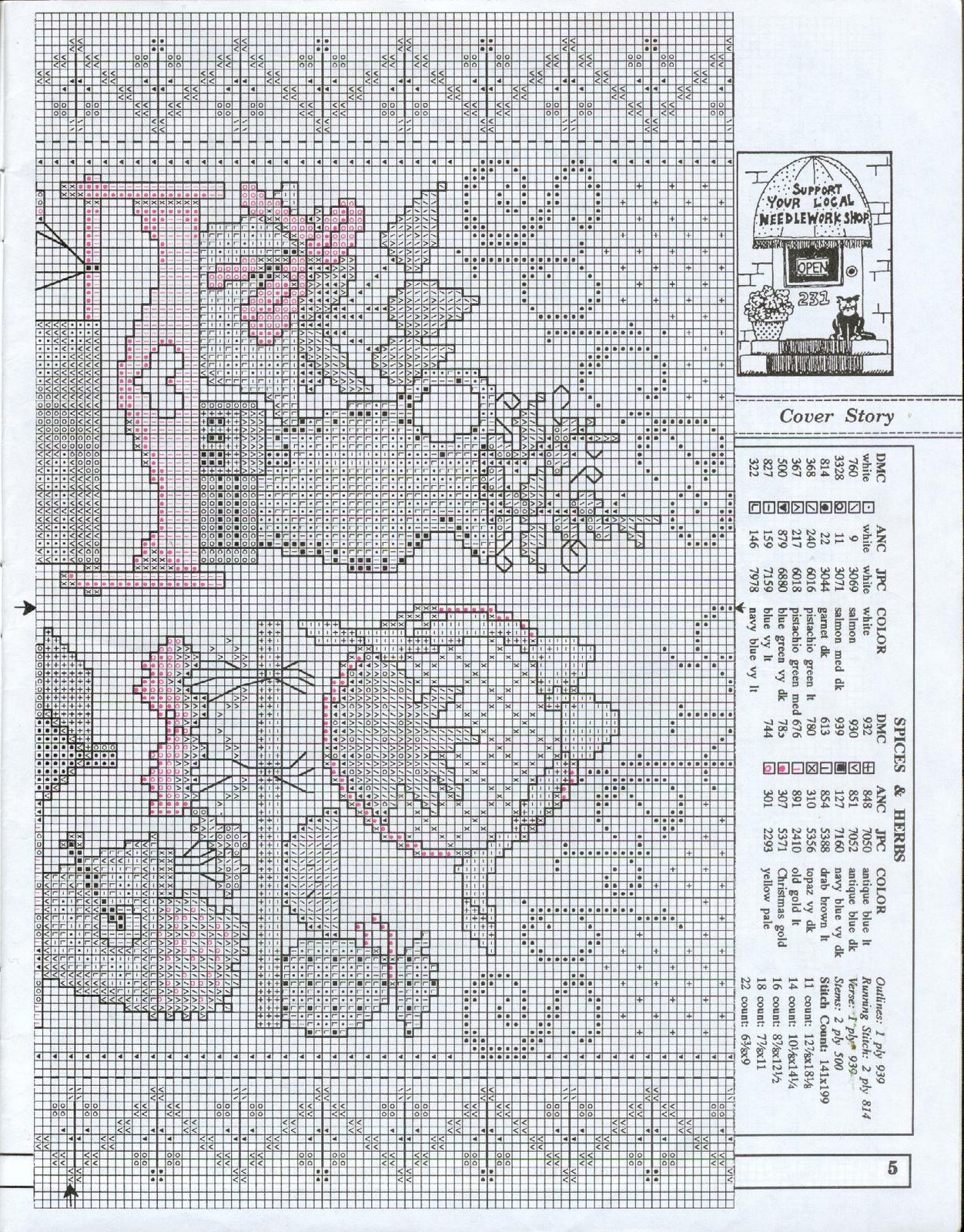 Schema punto croce Hospitality Sampler 03