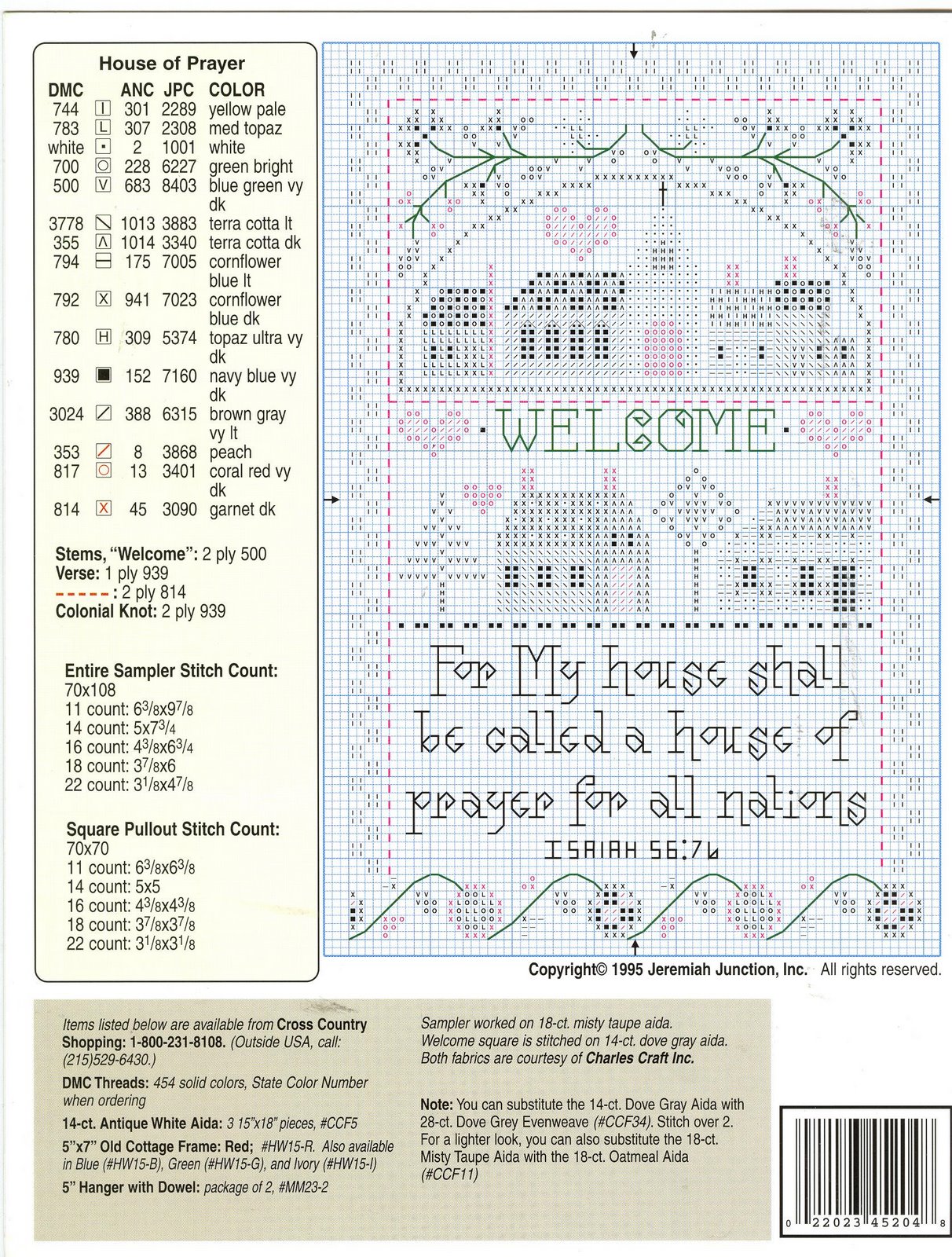 Schema punto croce House Of Prayer 04
