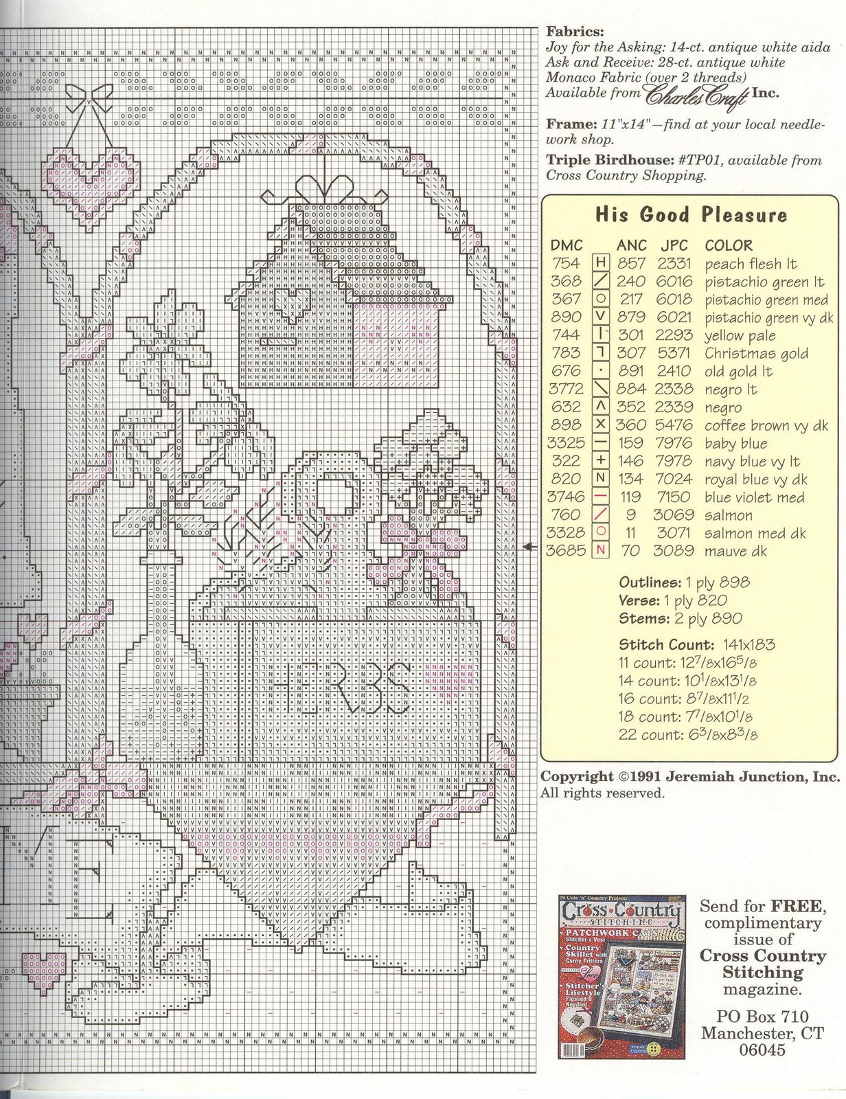 Schema punto croce Joy For Asking 03
