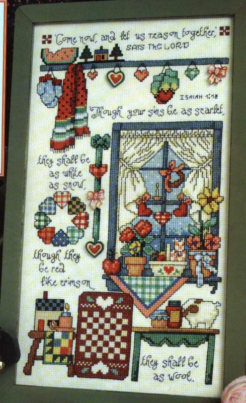 Schema punto croce Kitchen Country 01