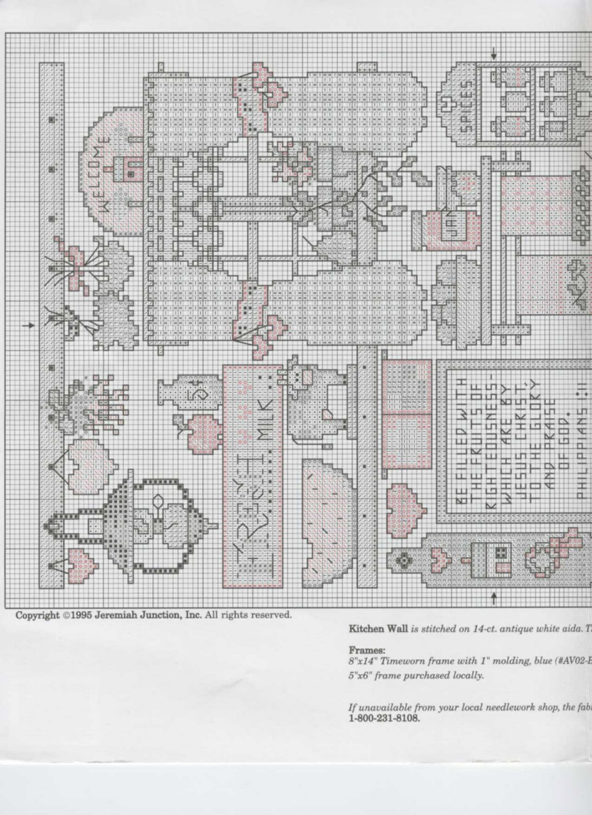 Schema punto croce Kitchen Potpourri 08