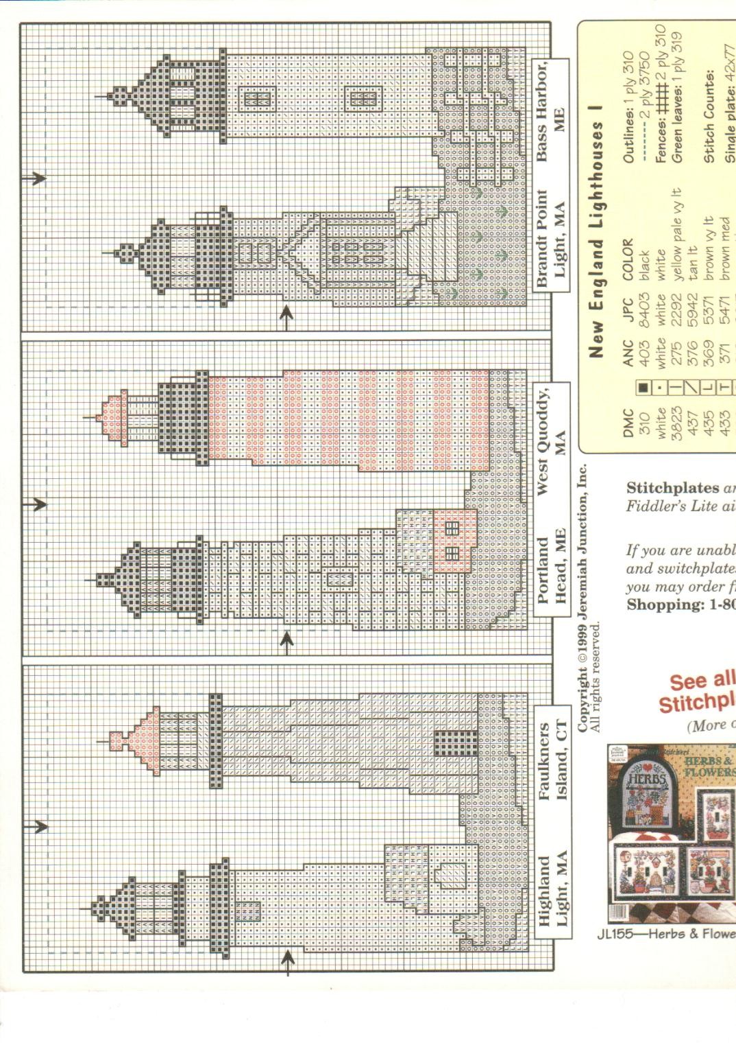 Schema punto croce Lighthouse 02