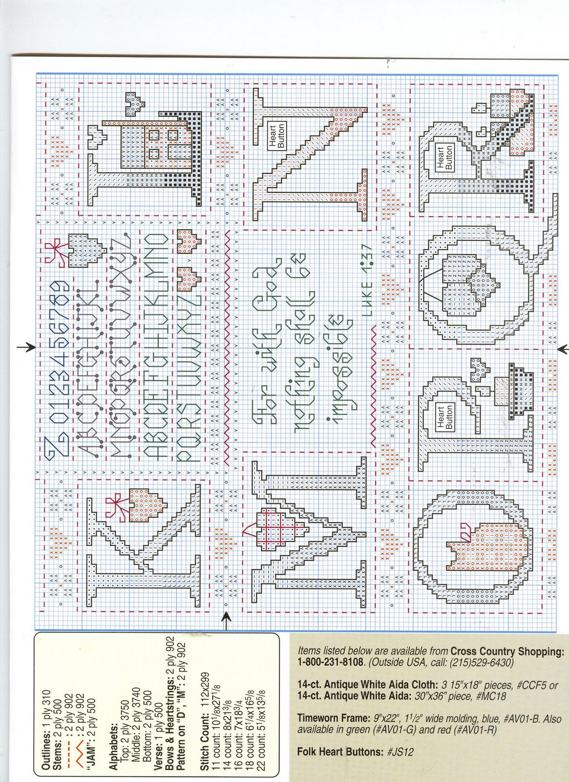 Schema punto croce Little Bits Abc 03