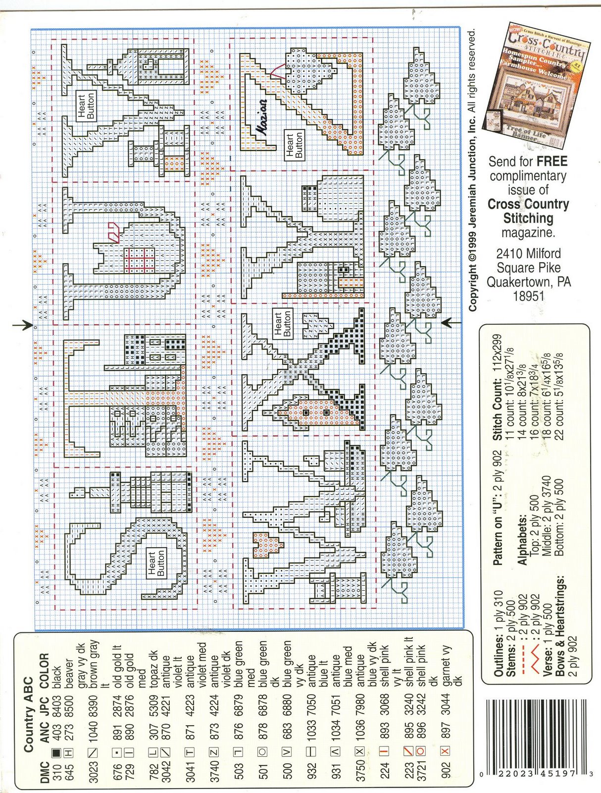 Schema punto croce Little Bits Abc 04