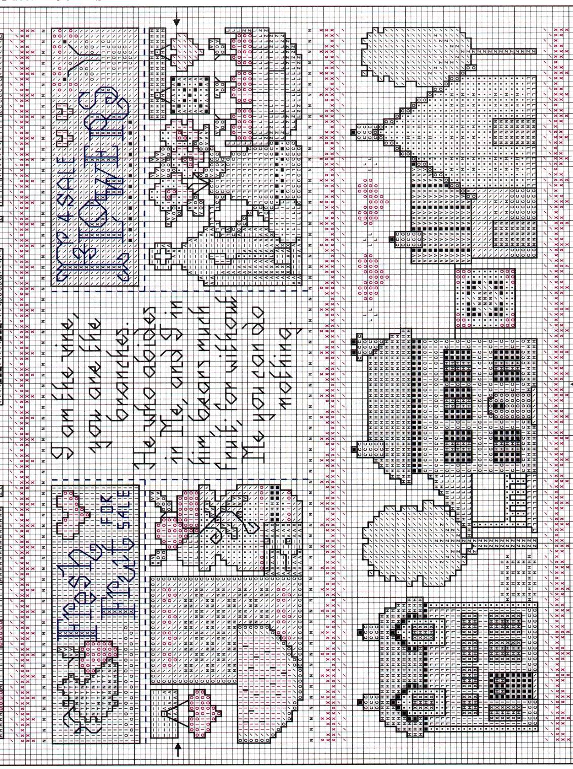 Schema punto croce Little Country Cottage 04