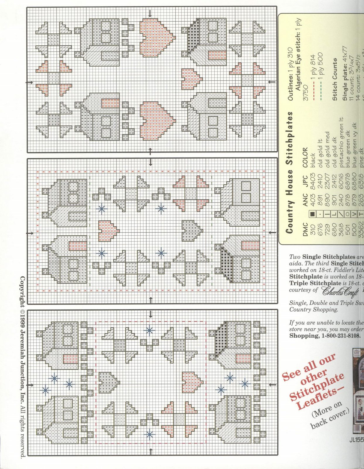 Schema punto croce Little Patchwork House 02