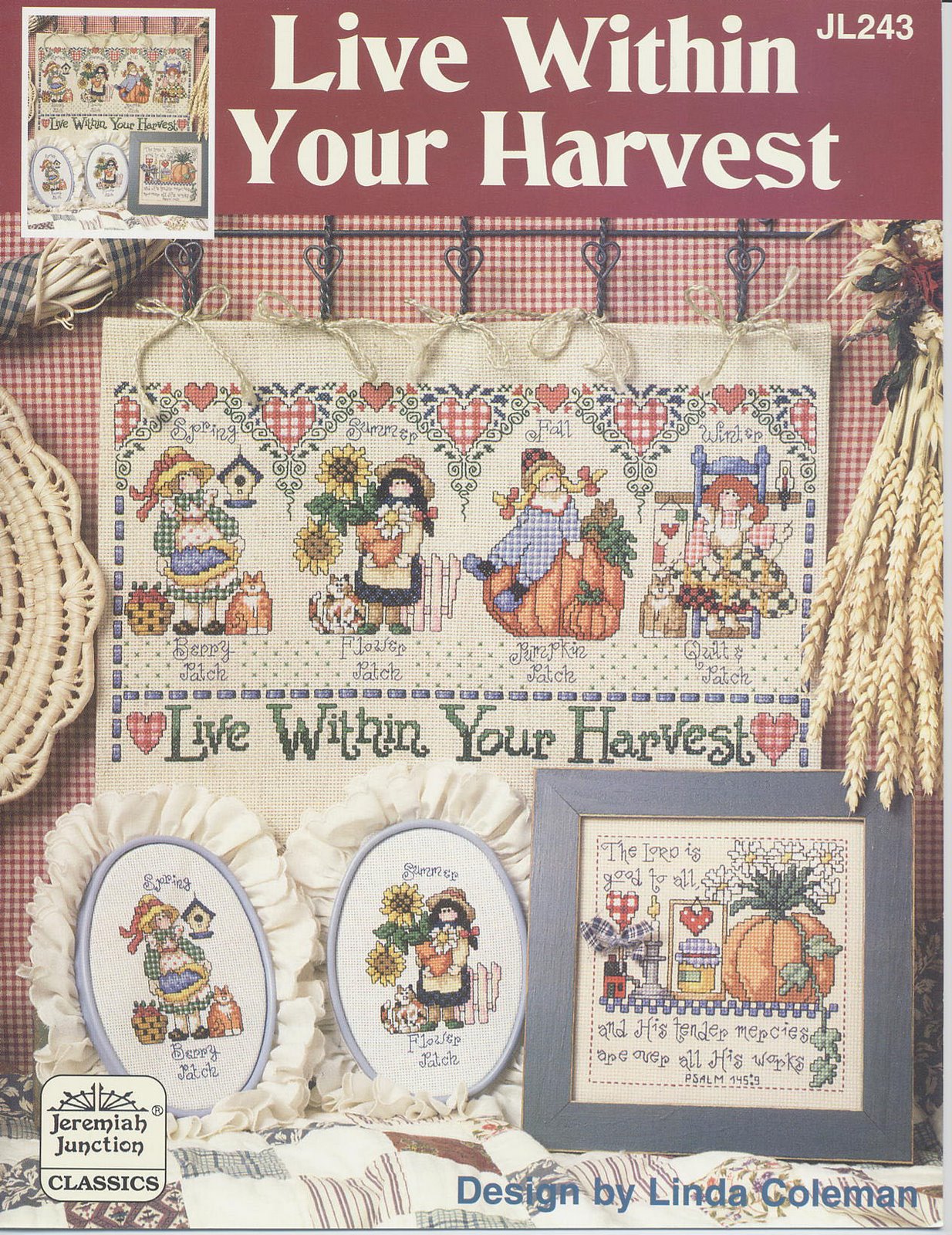 Schema punto croce Live Within Harvest 01