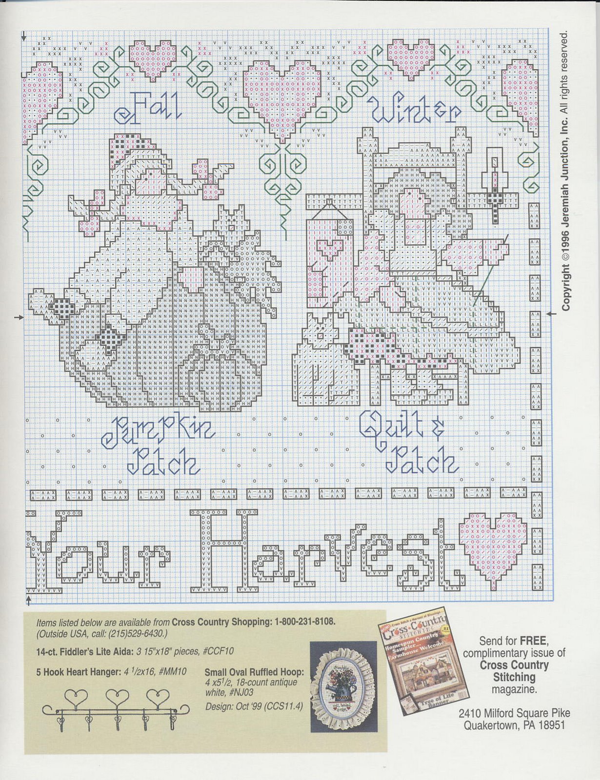 Schema punto croce Live Within Harvest 04