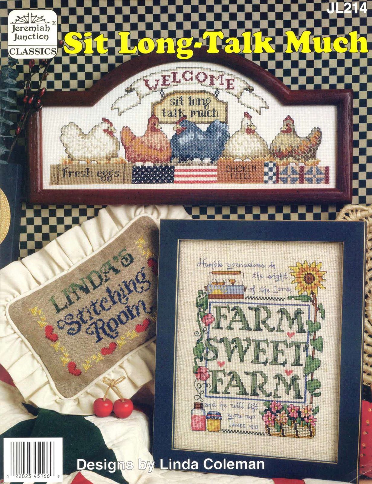 Schema punto croce Long Talk Much 01