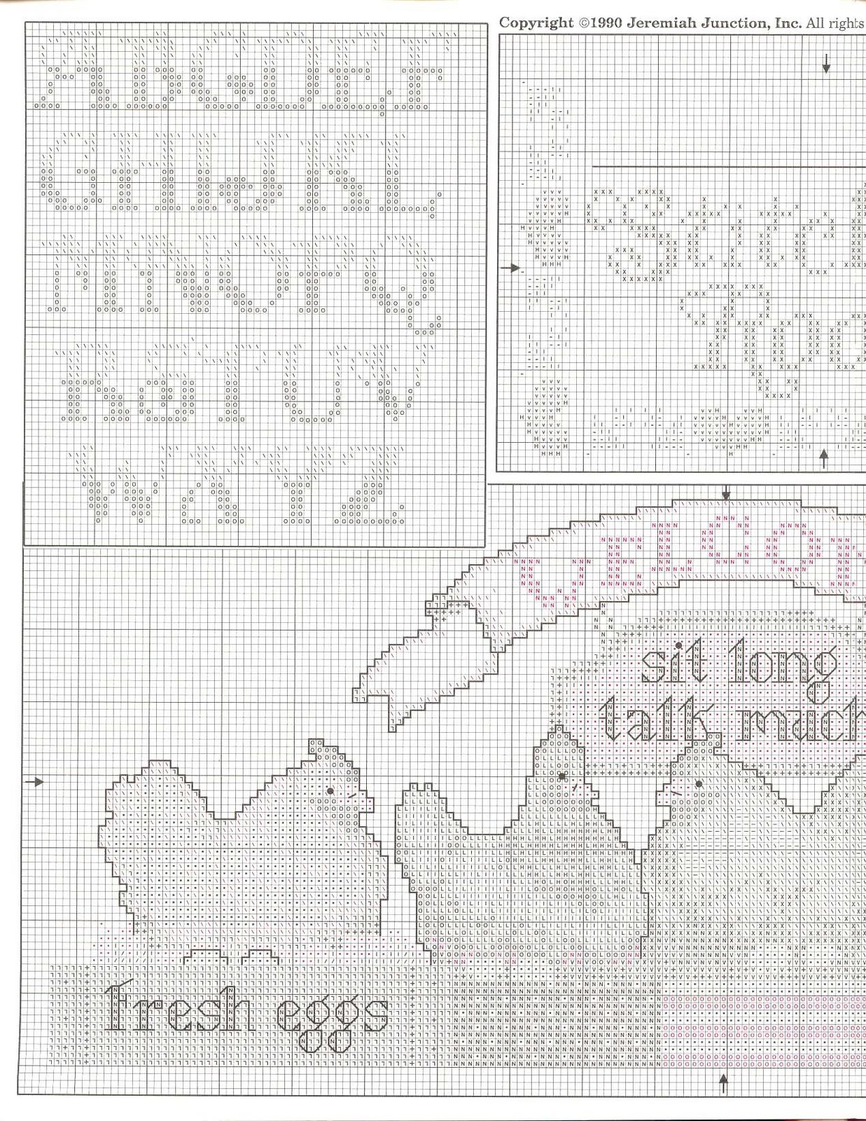 Schema punto croce Long Talk Much 02