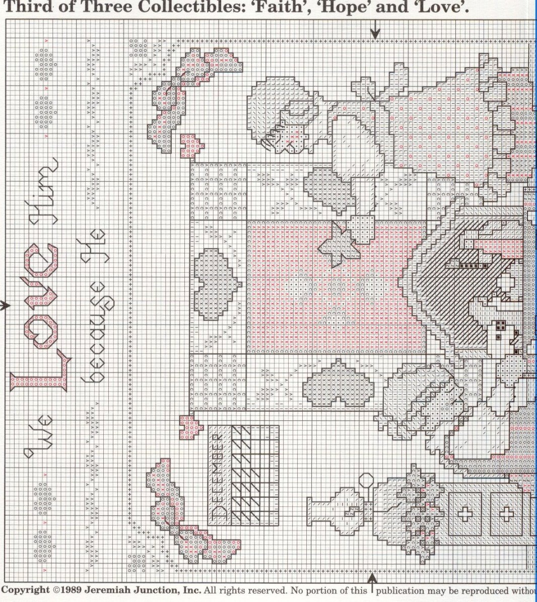 Schema punto croce Love 02